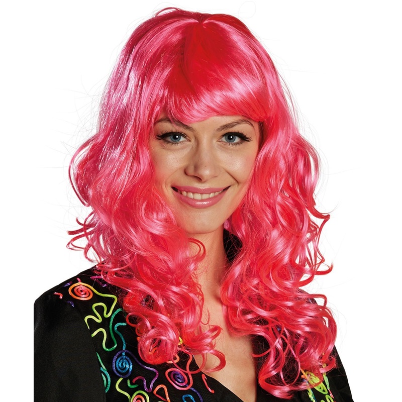 Pink long hair wig Alexa