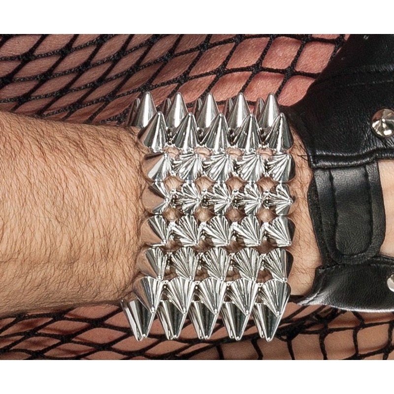 Rocky studded spiked bracelet