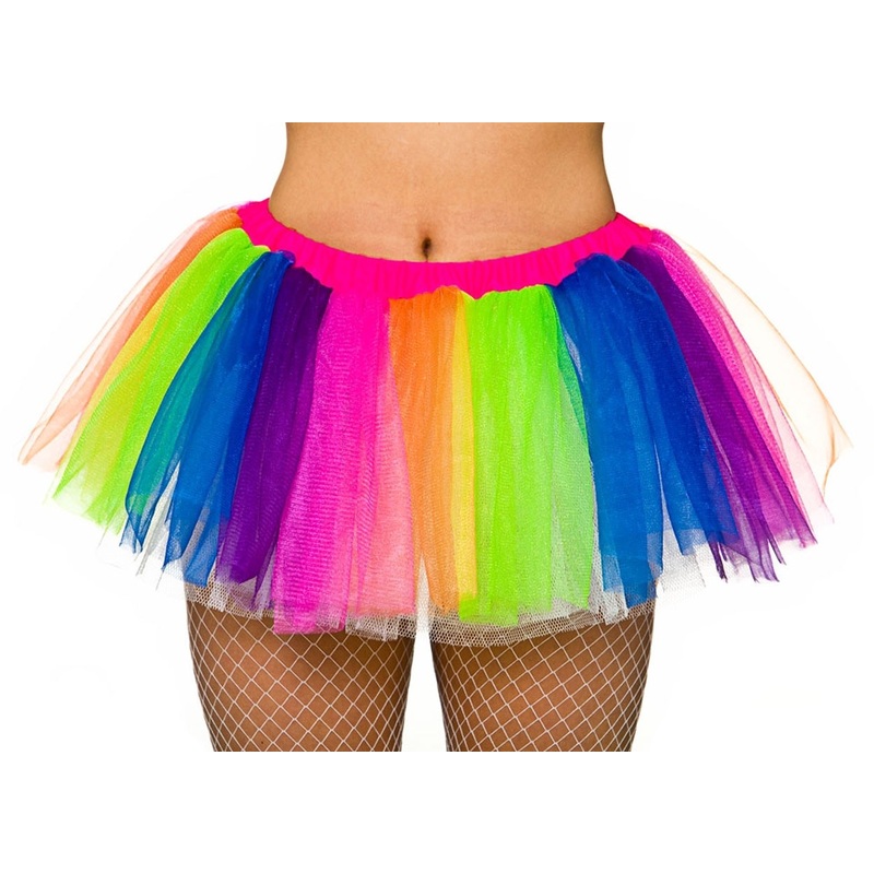 Short tutu in rainbow colors