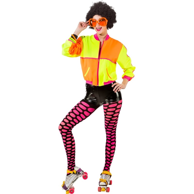 Shrill 80s neon bomber jacket 34-36