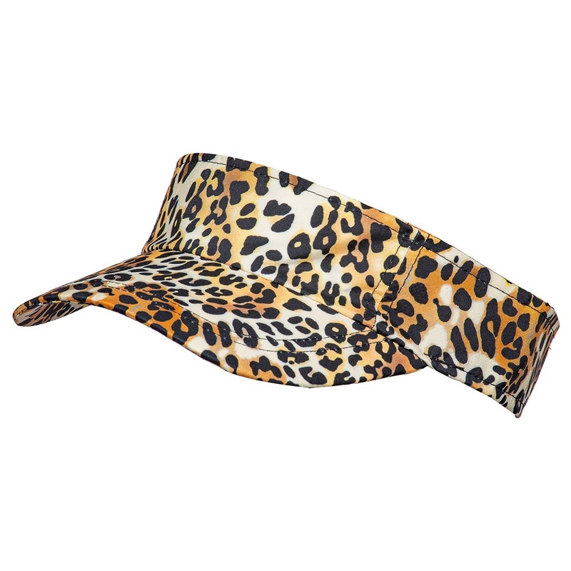 Sun visor panther pattern