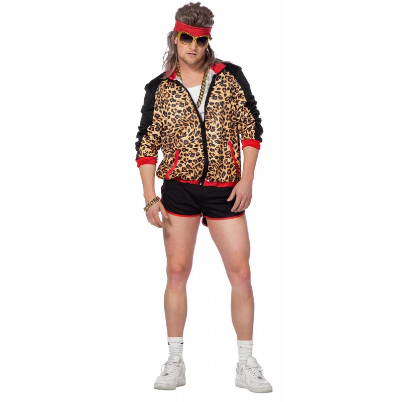 80s leopard men's costume 48