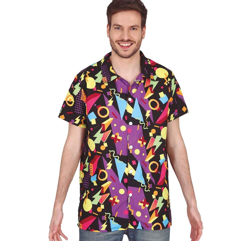 80s shirt for men Geometrical 48-50