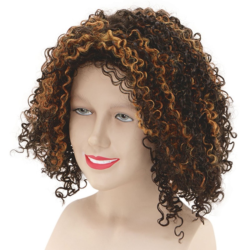 Beautiful two-tone curly wig ladies