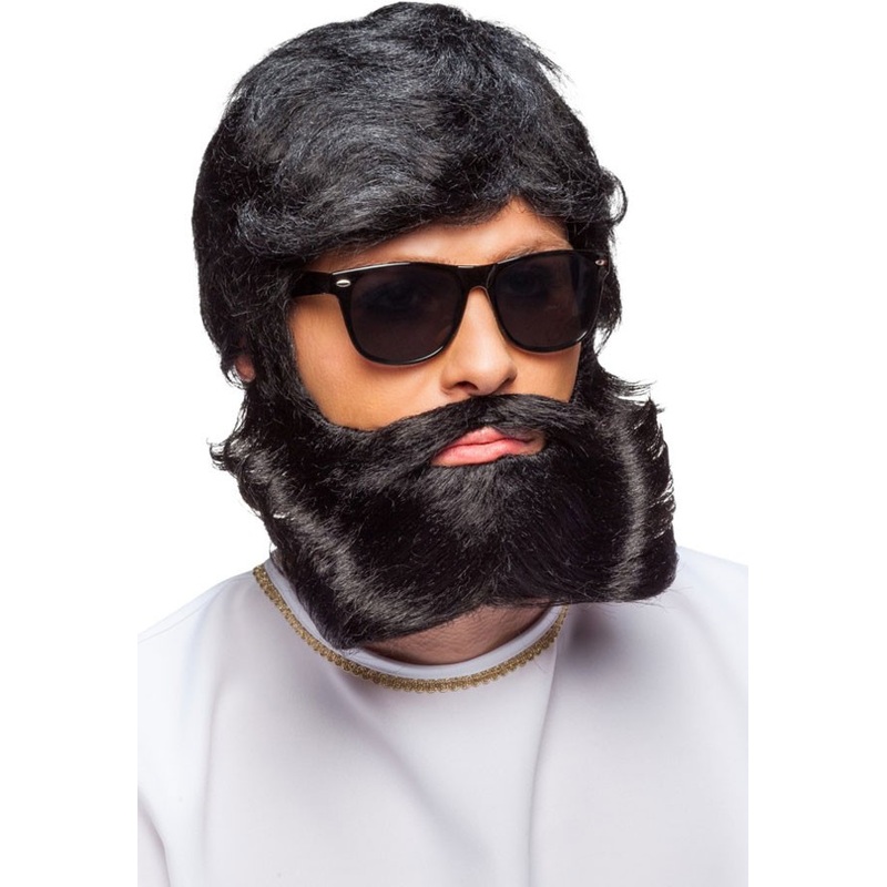 Black hair dryer wig