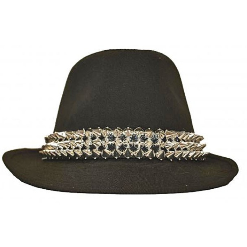 Black hat with rivets