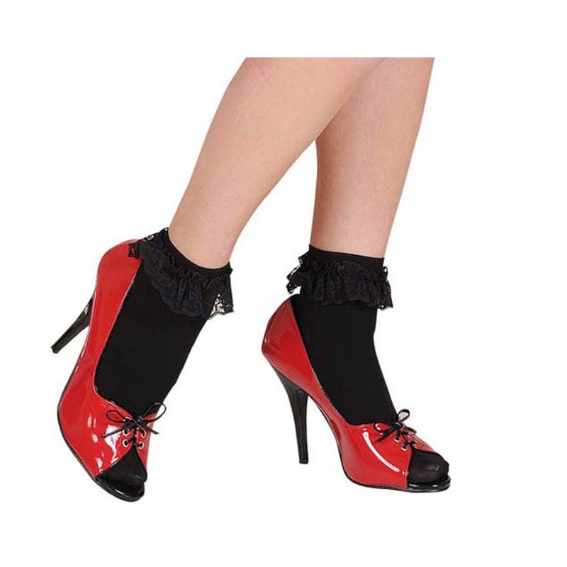 Black lace socks 70 DEN