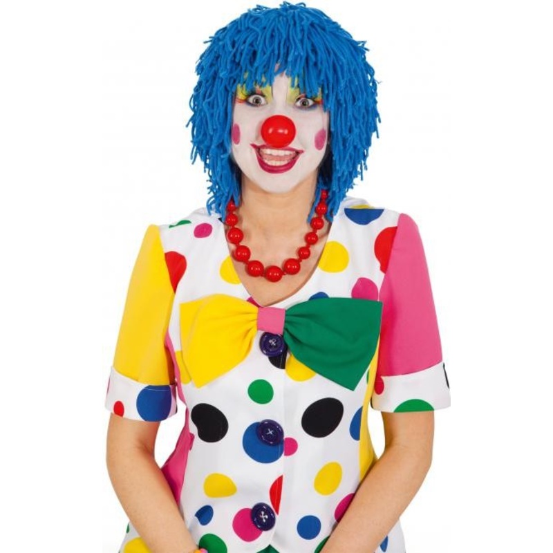 Cheeky wool thread wig blue