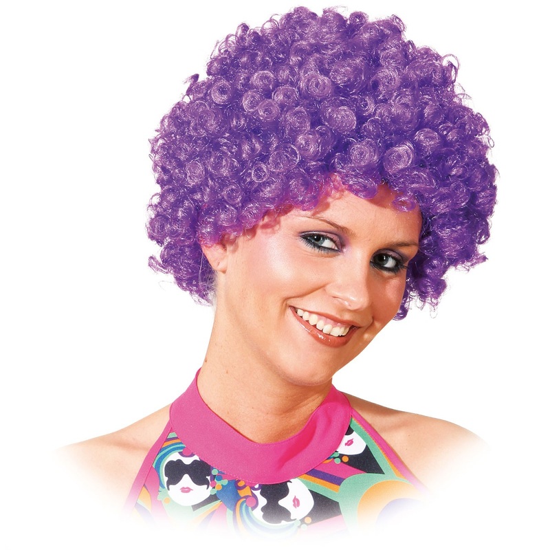 Jacky curly wig in purple