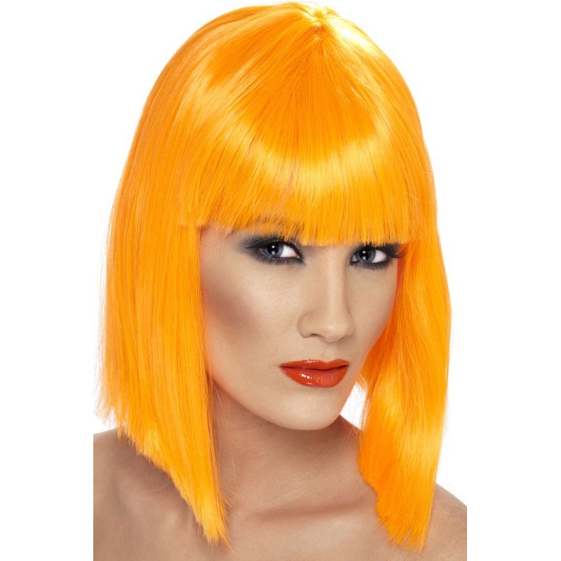 Neon orange wig