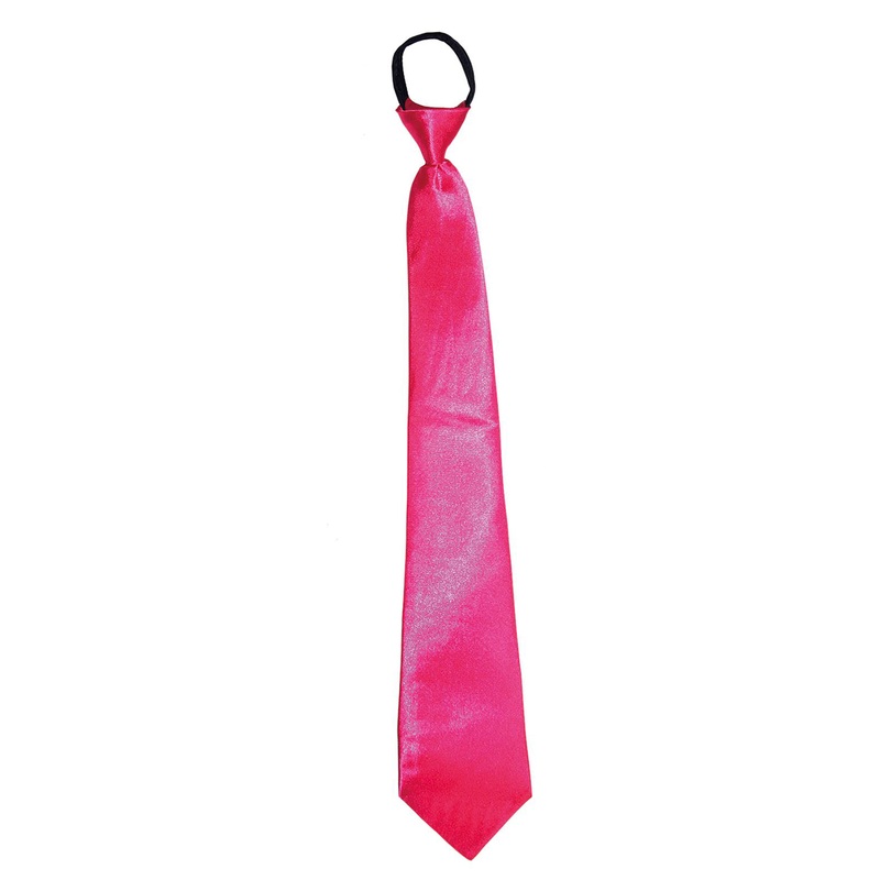 Neon pink party tie