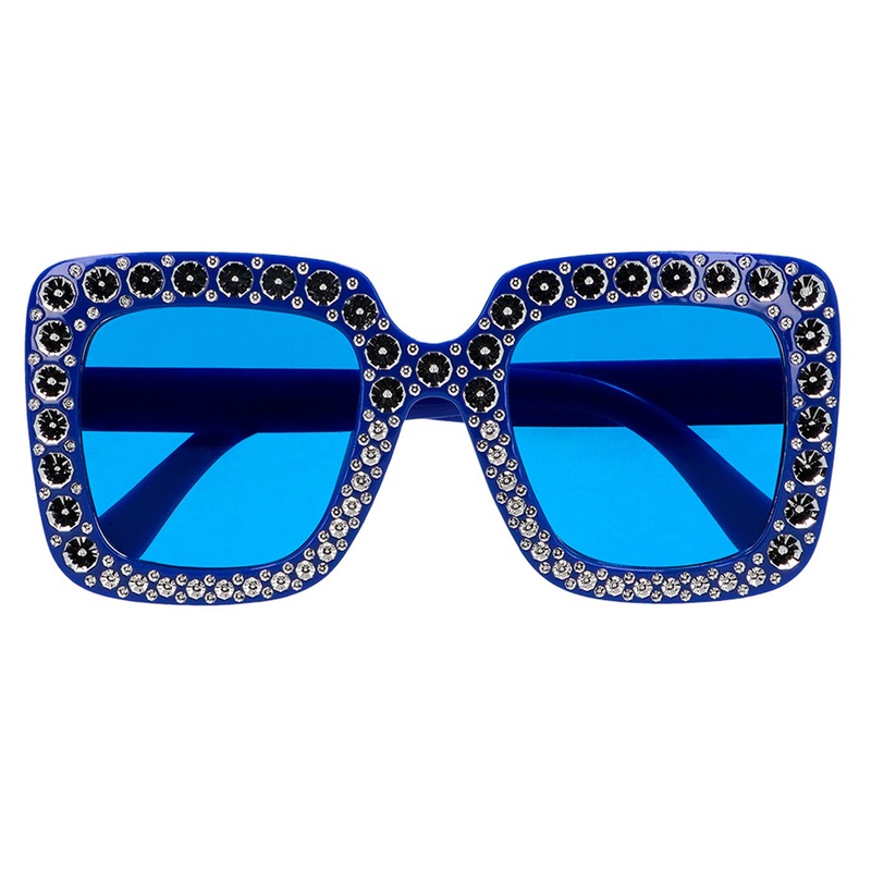 Party glasses Bling Bling blue