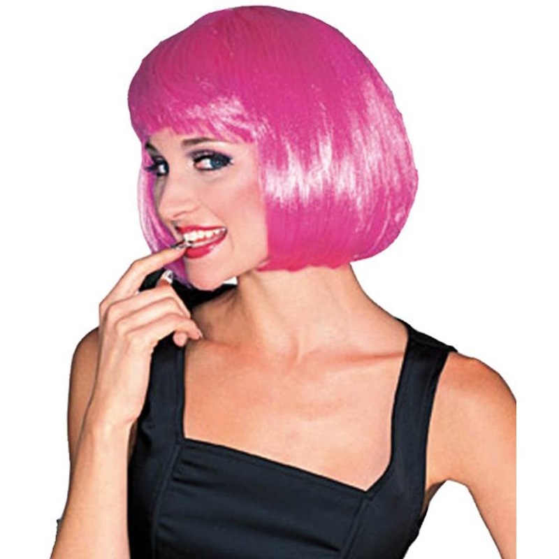 Pink bob wig