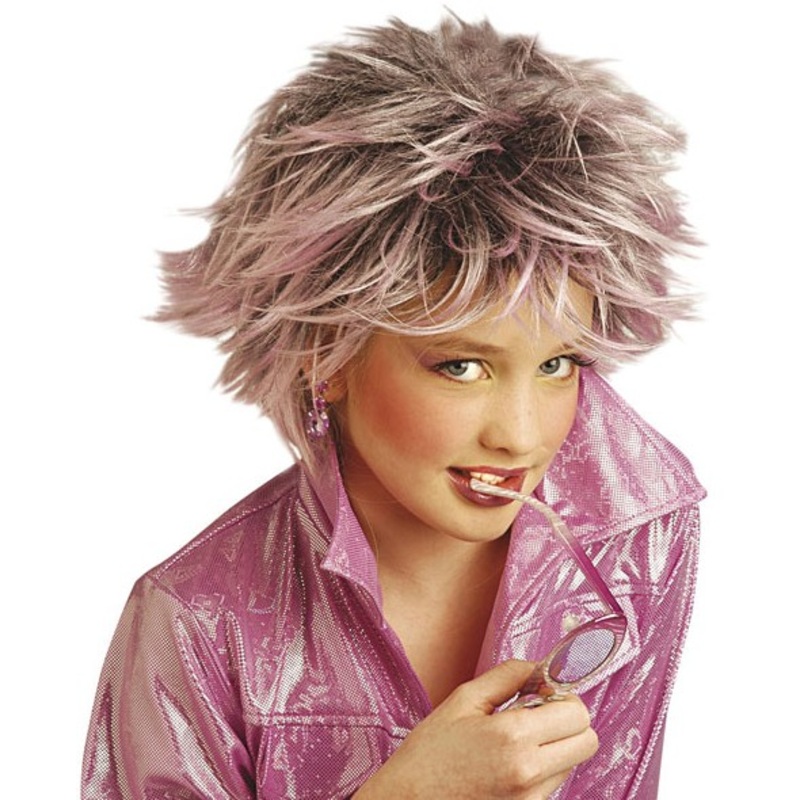Pink fashion wig