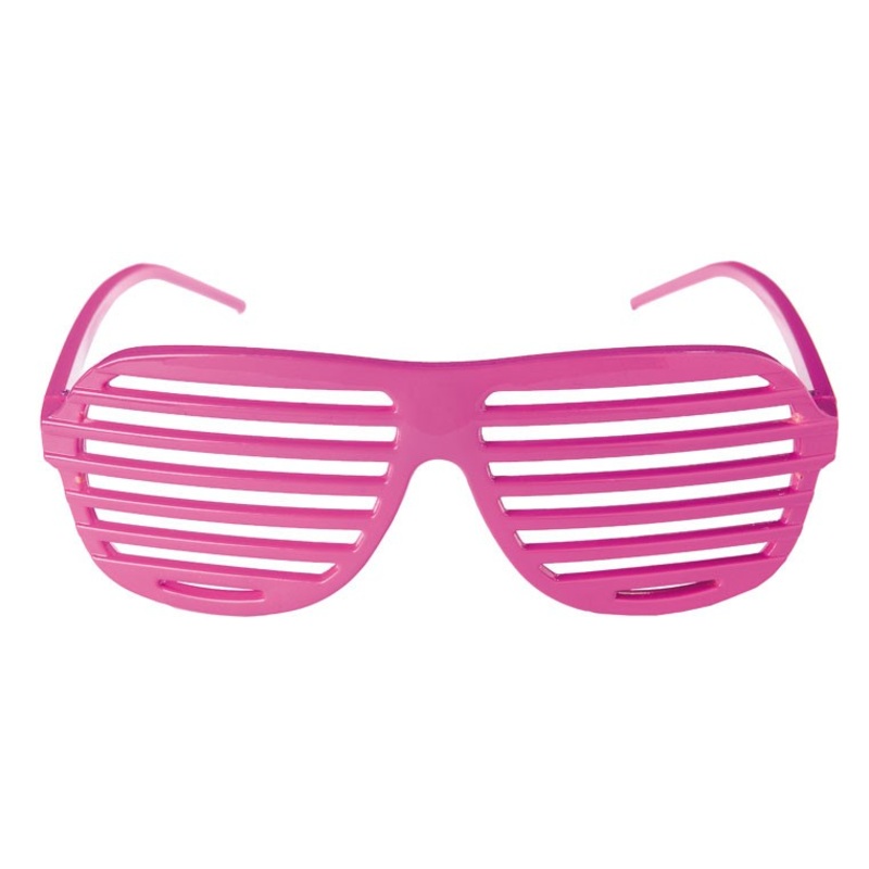 Pink grid neon glasses