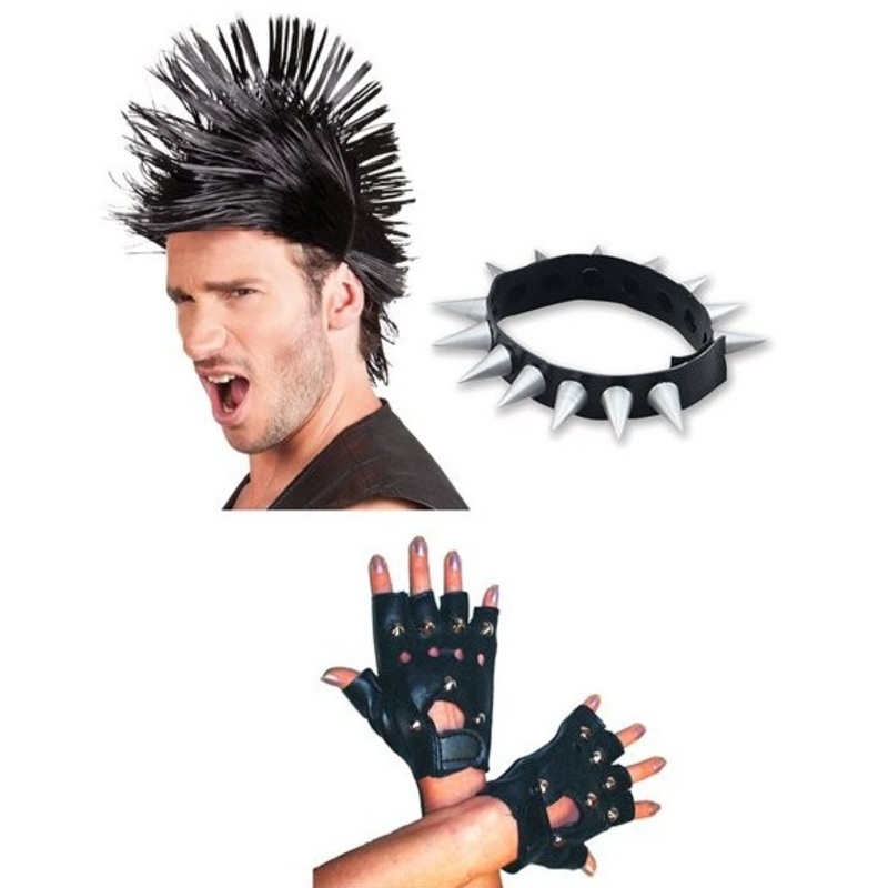 Punk rocker disguise set