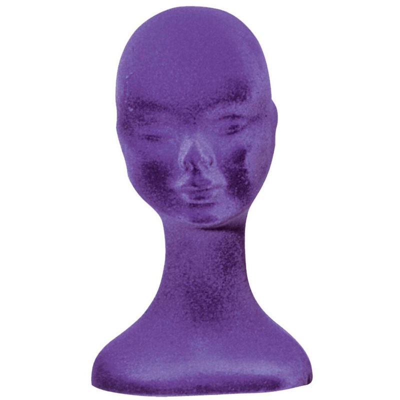 Purple wig head Sally