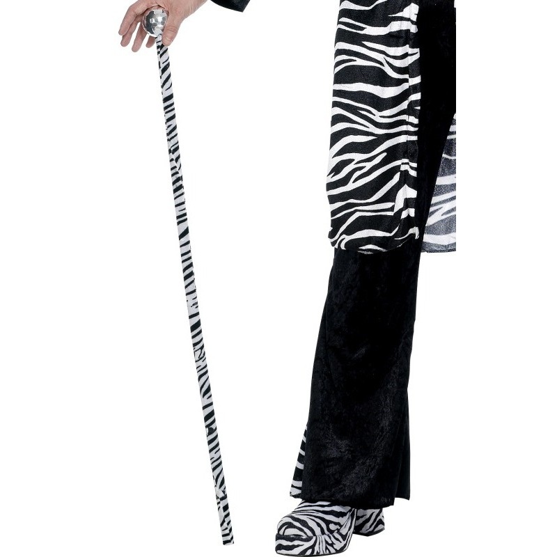 Sugar Daddy Pimp Walking Stick Zebra Style