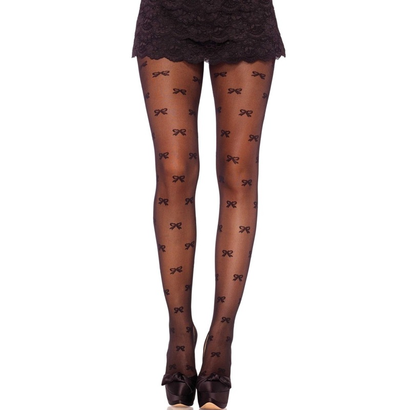 Tights premium bow pattern