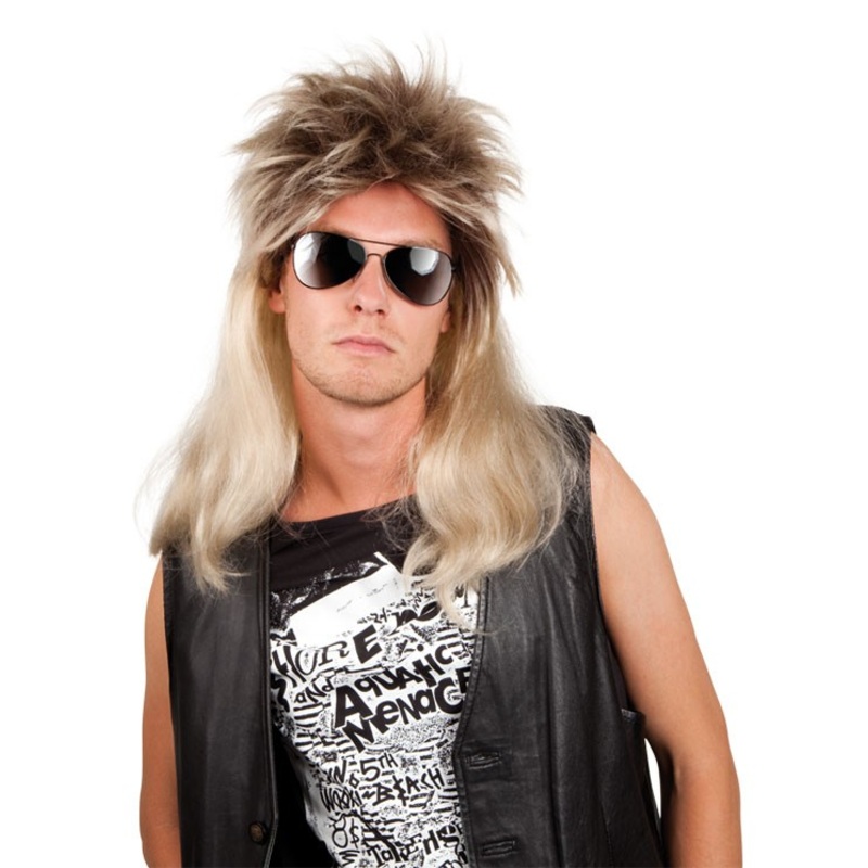 Volker Vokuhila wig blond