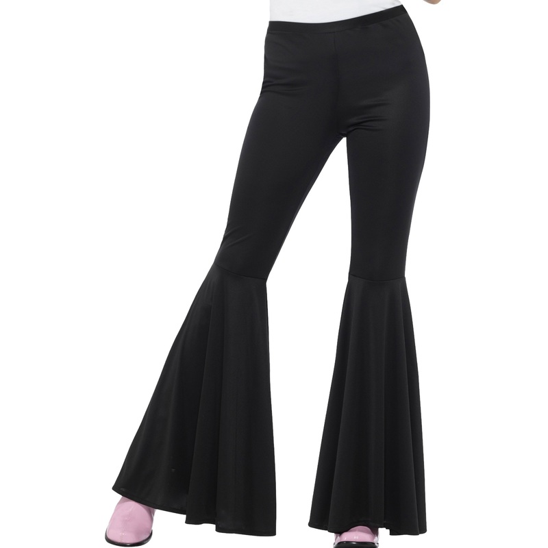 70s Penny flared trousers women black S-M