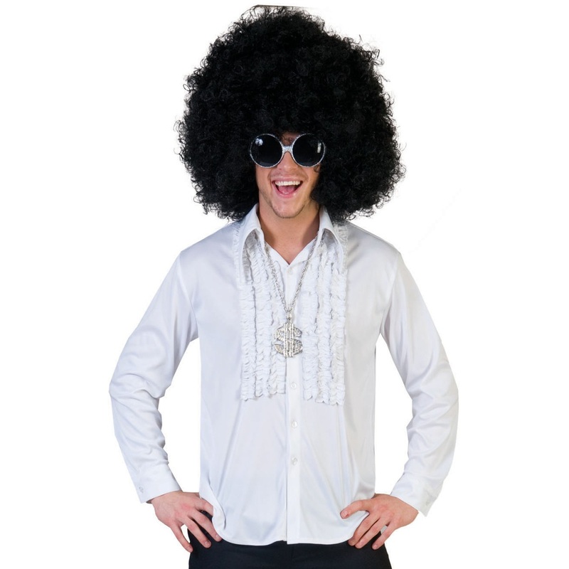 70s ruffled shirt for men 48-50