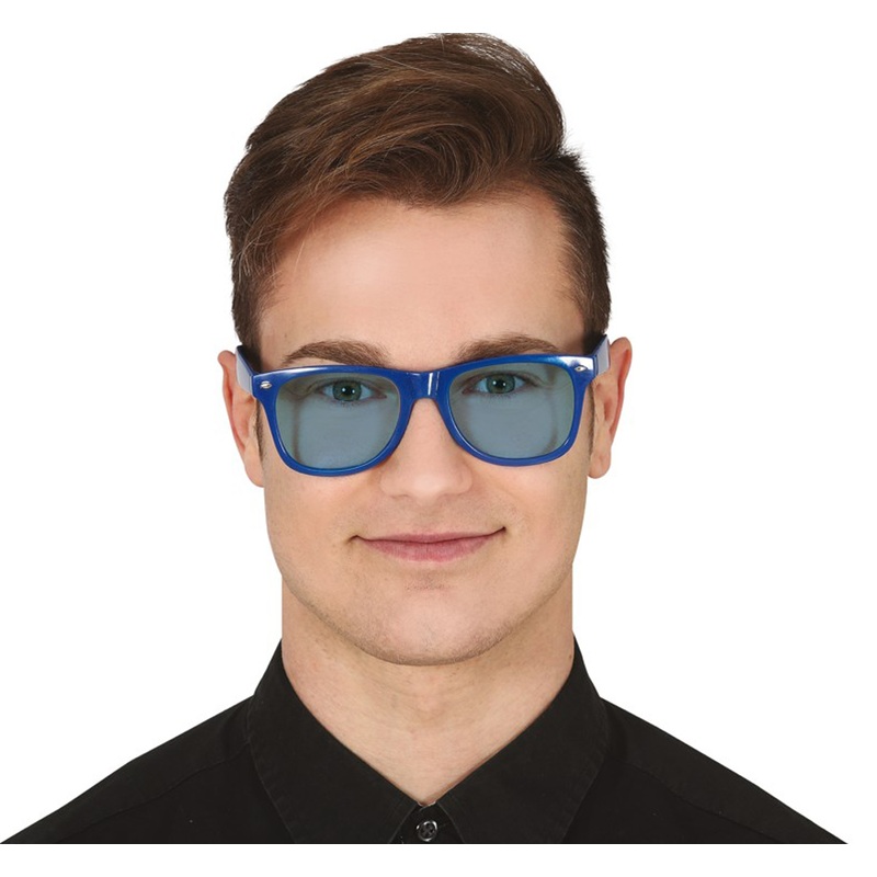 Blue glasses with blue lenses