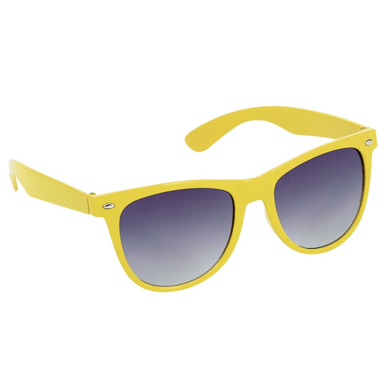 Retro nerd glasses Jim yellow tinted