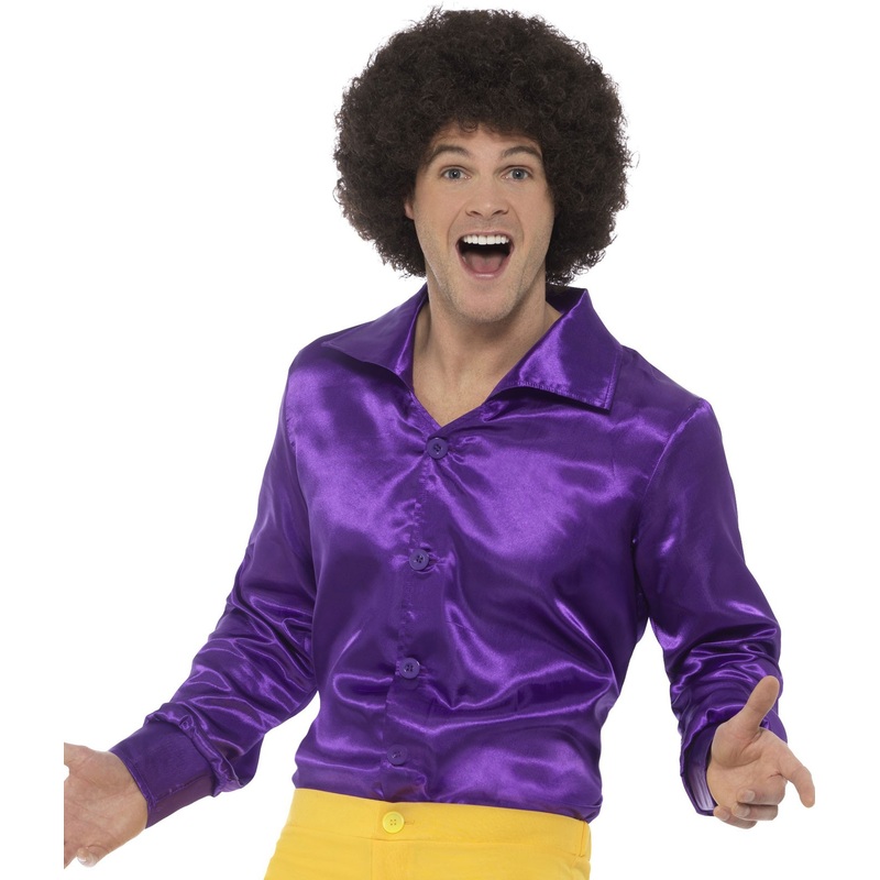 60s men's purple shirt M
