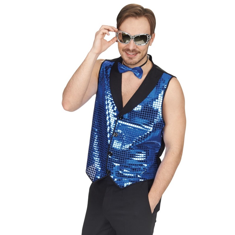 Blue glamor vest men 50-52