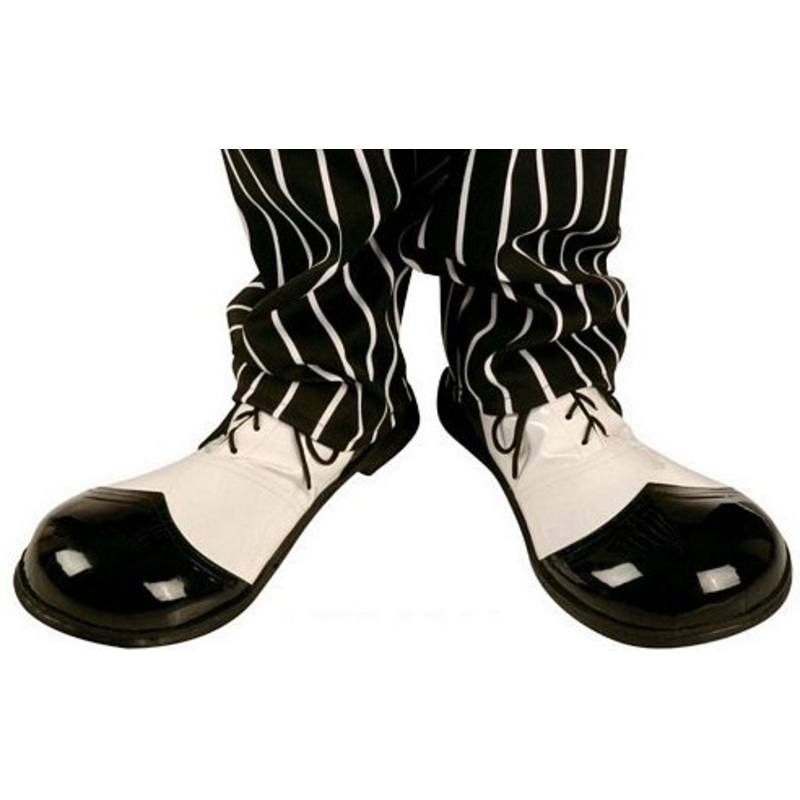 20s clown shoes black and white