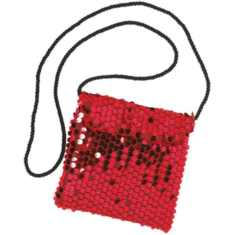 20s sequin handbag red