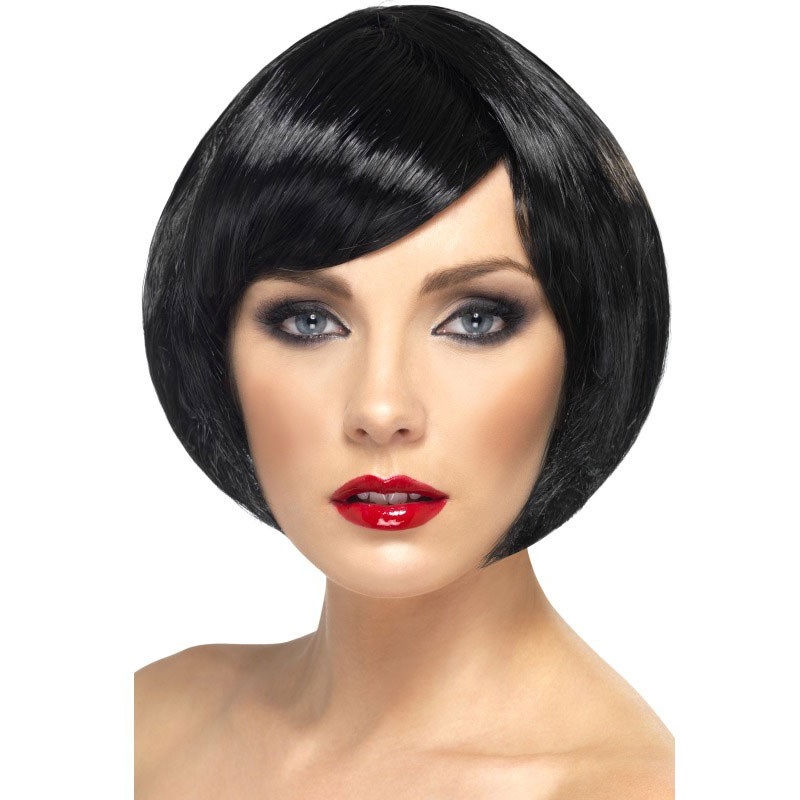 Black bob wig for women