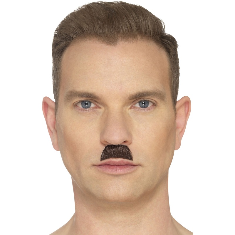 Brown upper lip beard