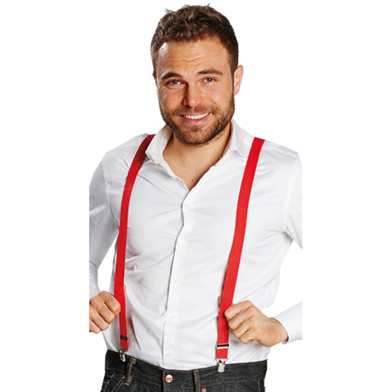 Classic red suspenders