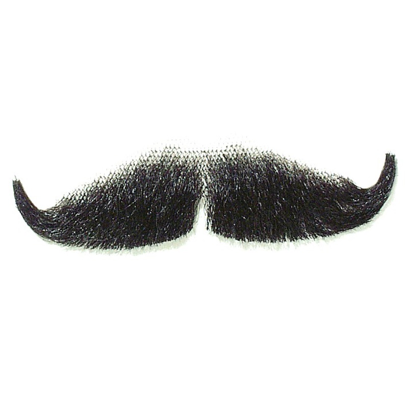Effective black schnauzer made from real hair