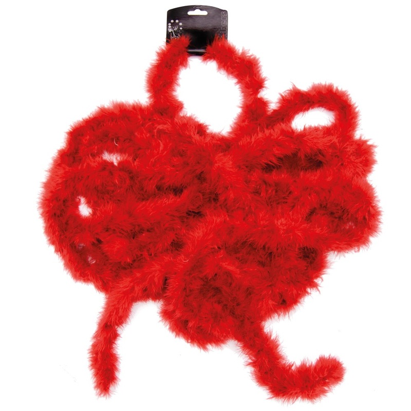Extravagant flapper spring scarf 10m red