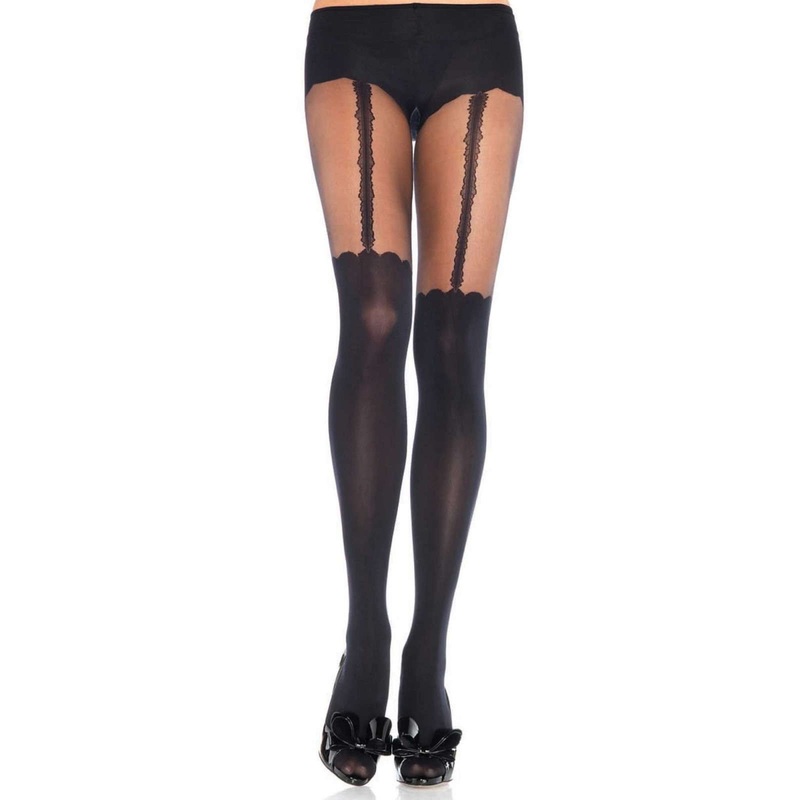 Garterbelt tights black