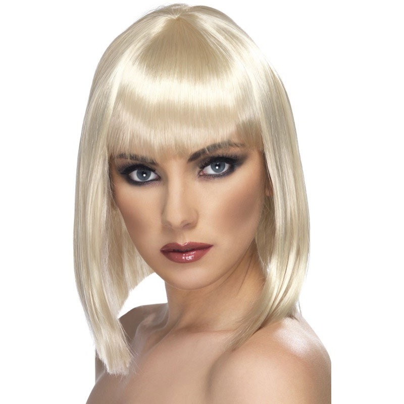 Glamorous party wig blond