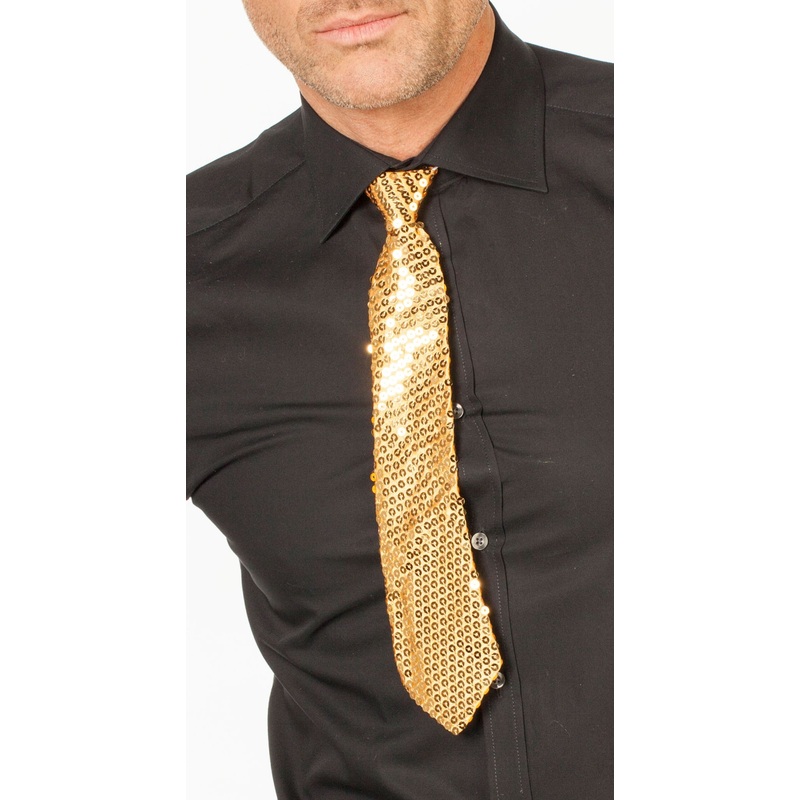 Golden sequin tie deluxe