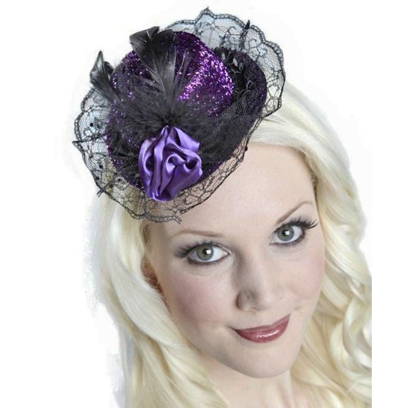 Mini Halloween cylinder purple