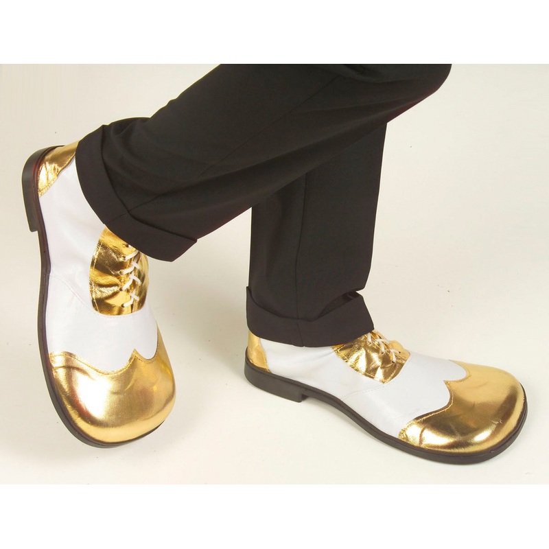 Party Glamor Giant Shoes Gold White