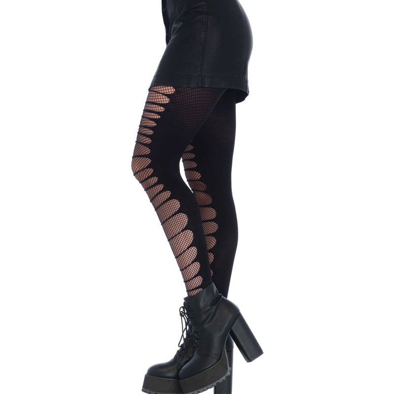 Two-layer fishnet tights Debby