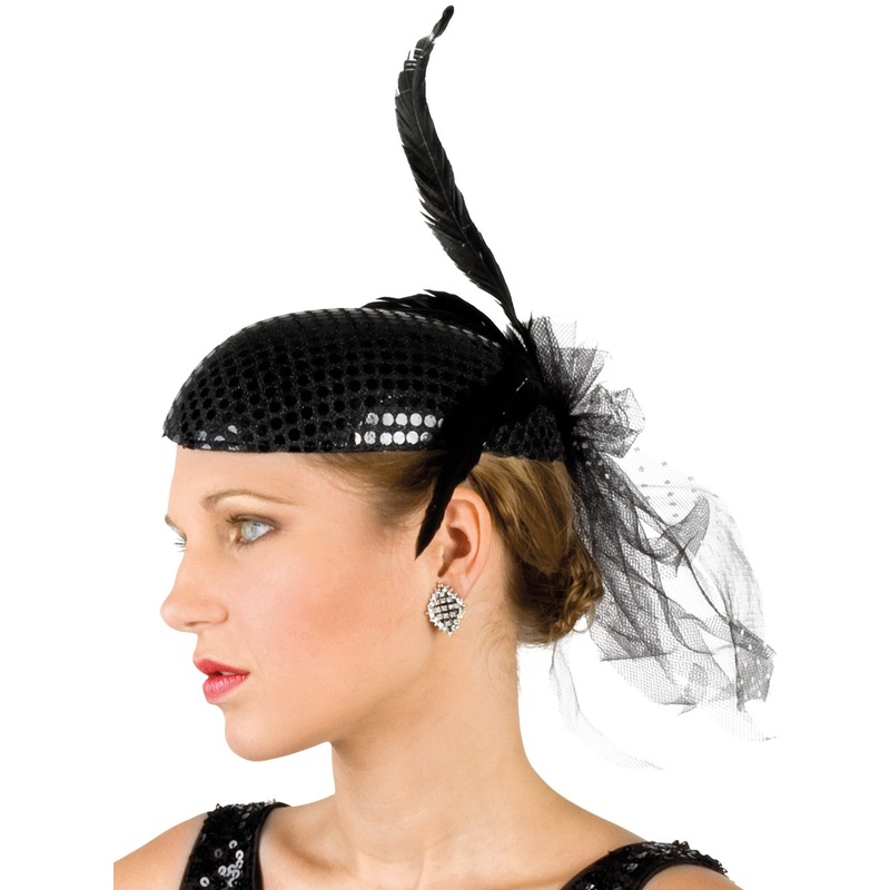 1920's Charleston sequin hood