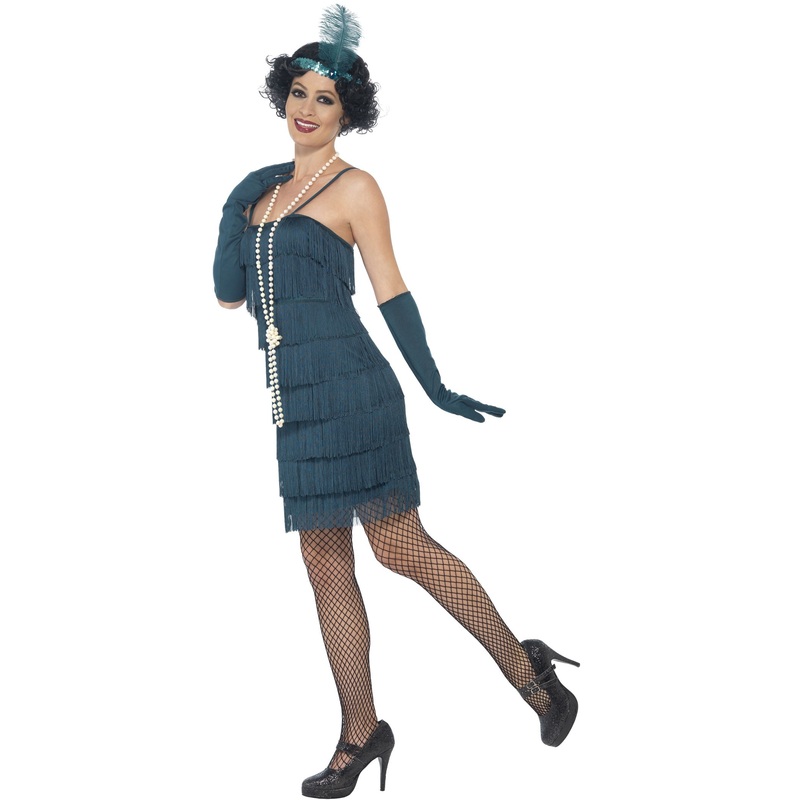 Blue Charleston fringed dress Alison S