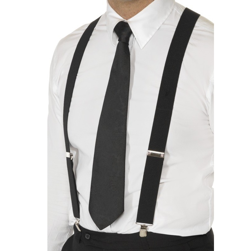 Chic suspenders black