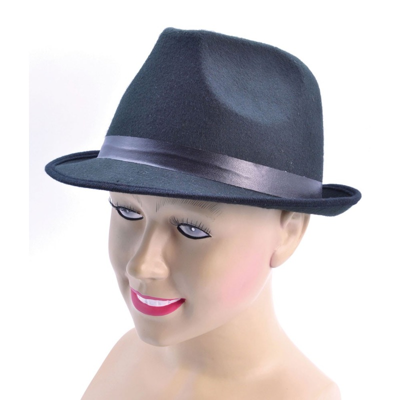Elegant blue fedora hat