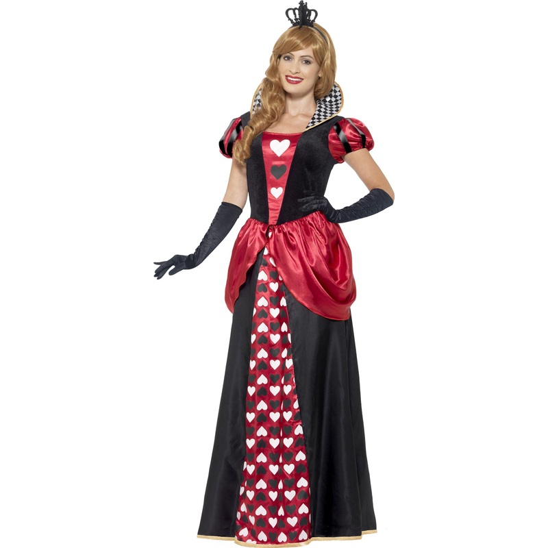 Glamorous heart queen dress with crown S