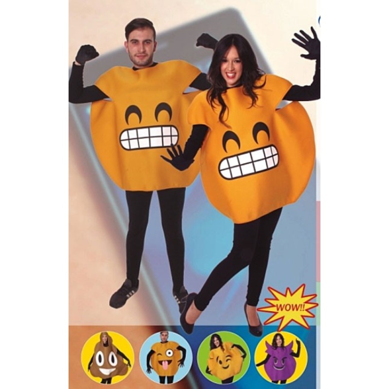 Gustav grin cheek emoji costume for adults