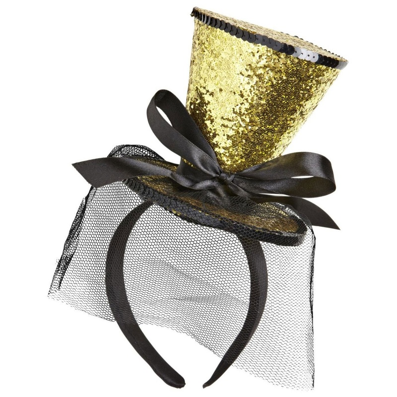 Headband with glittering mini cylinder